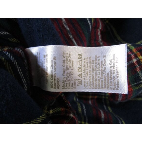 J Crew Mens XL Plaid Flannel Pajama Pants Elastic Waistband Pockets GUC - Picture 4 of 12